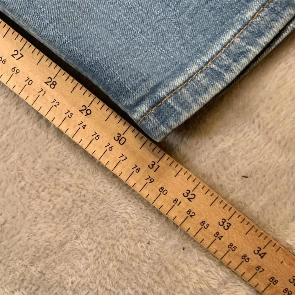 Levis‎ 514 Jeans Mens 40x30 Light Blue Straight Leg Stretch Denim Waterless